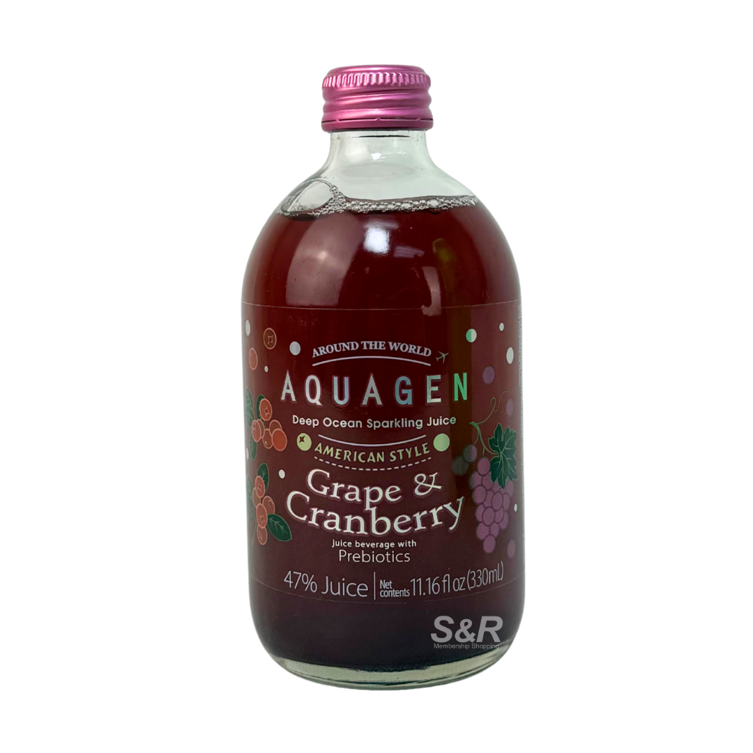 Aquagen Grape & Cranberry Juice 330mL
